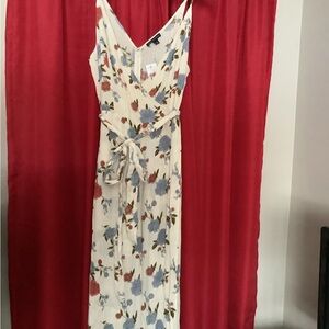 American Eagle Outfitters Floral jump suit  - Cream, Blue, Red